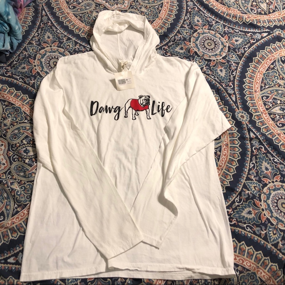 NWT UGA DAWG LIFE HOODIE COMFORT COLOR SIZE XL